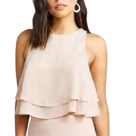 Show Me Your MuMu Tops - Show Me Your Mumu King Crop Top in Dusty Blush NWT Size Medium